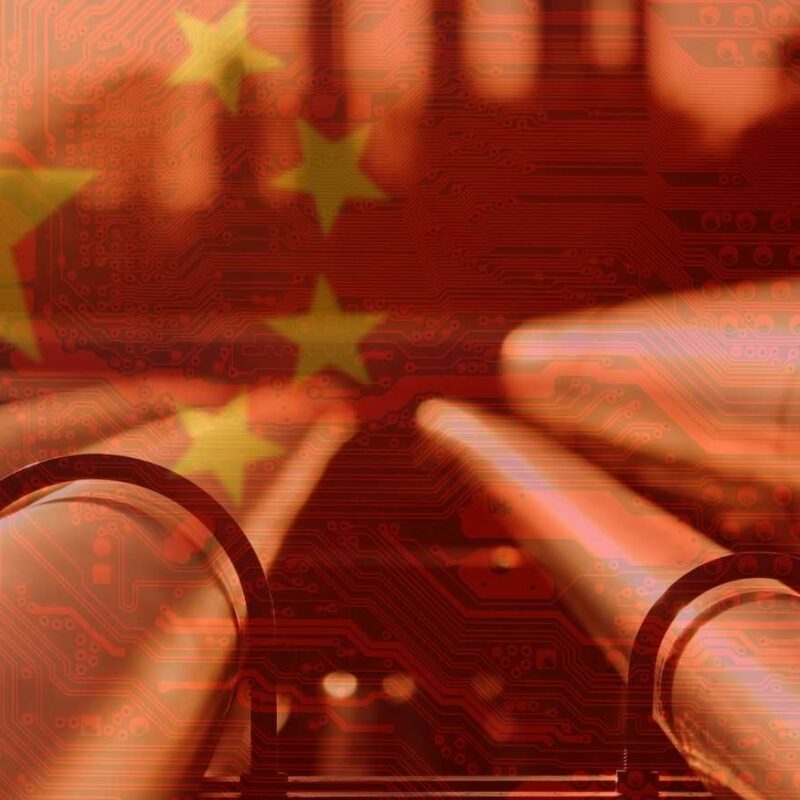 Chinese Flag and Pipelines